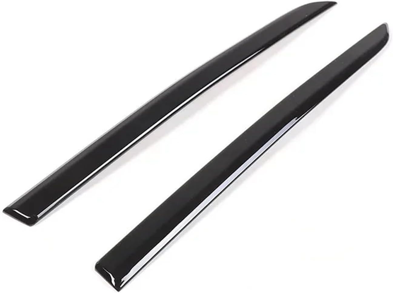 Vehicle Interior Decal ABS Carbon Fiber Style Car Front Bumper Trim Decorative Cover Exterior for Range Rover Sport L461 2023 2024 2025(Black)