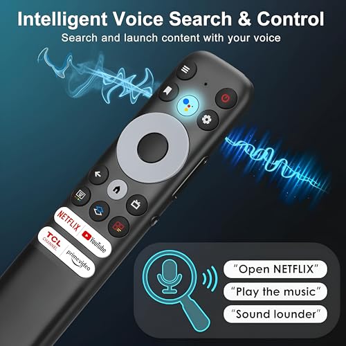 Image of Upix Compatible TCL Smart TV LCD /LED Remote No. 1327 | with Voice | Netflix & Prime Video Buttons | Exactly Same Remote Will Only Work | Pairing is Required
