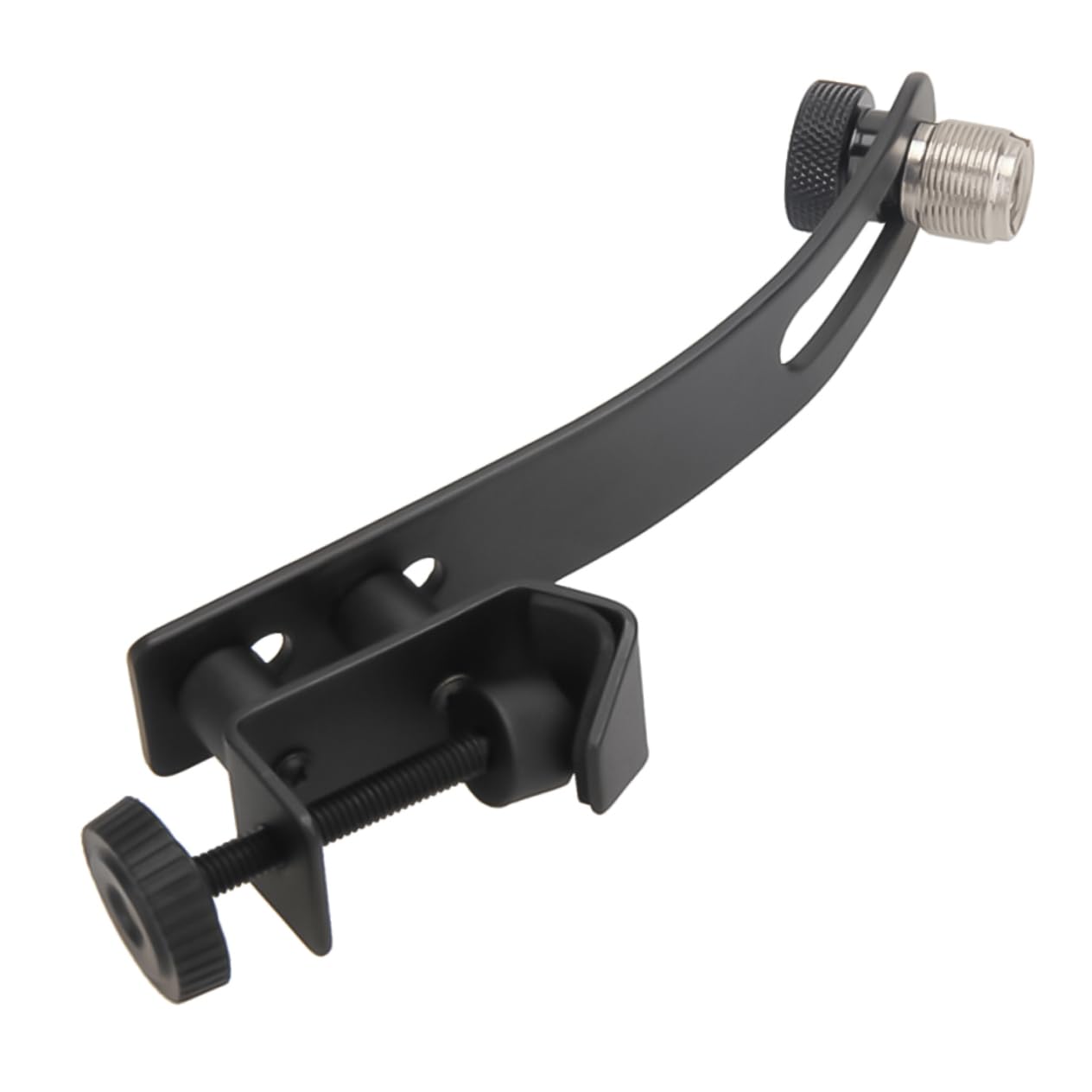 BESTonZON Adjustable Drum Microphone Shockproof Clip, Universal Drum Mic Rim Mount Holder for Snare and Tom Drums