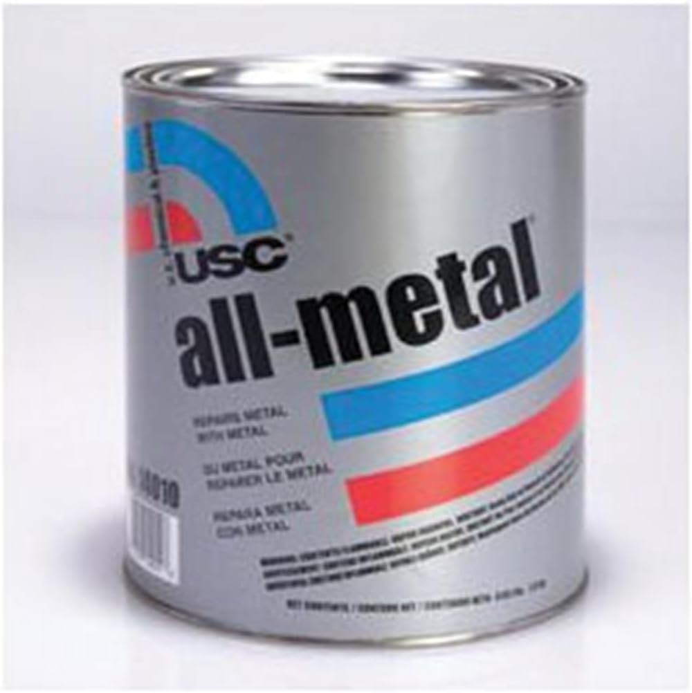 USC 14010 Specialty Body Filler, 1 gal Can, Metallic Silver, Paste/Gel
