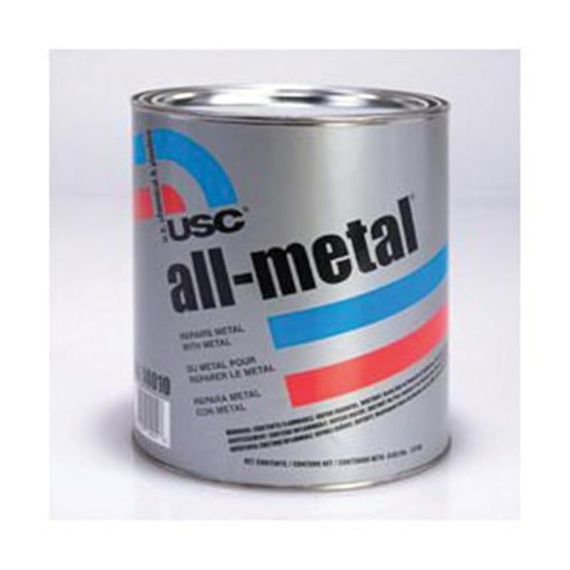Massa para Funilaria com Alumínio U.S. Chemical & Plastics All-Metal 14010, 1 galão