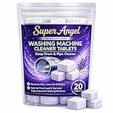 Super Angel Lavender-scented 20 Pcs Washing Machine Deep Cleaner Descaler