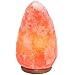 8 to 9 Inch Himalayan Salt Lamp Hand Carved, Natural Wood Base with Dimmer Control, 6-9 lb. Mined From Himalayan Mountain Range, Beautiful Amber Color, 100% Authentic Himalayan Salt Lamp