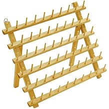 New ThreadNanny Wooden Thread Rack for Sewing - Quilting - Embroidery Spools and Mini Cones 60 Spools