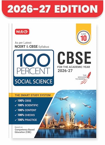 Image of MTG 100 Percent NCERT & CBSE Social-Science Class 10 For 2026-27 Exam | As Per Revised NCERT Textbooks Syllabus | Theory, Concept Map, MCQs, Practice Paper & Exam Drill Available All in One Book
