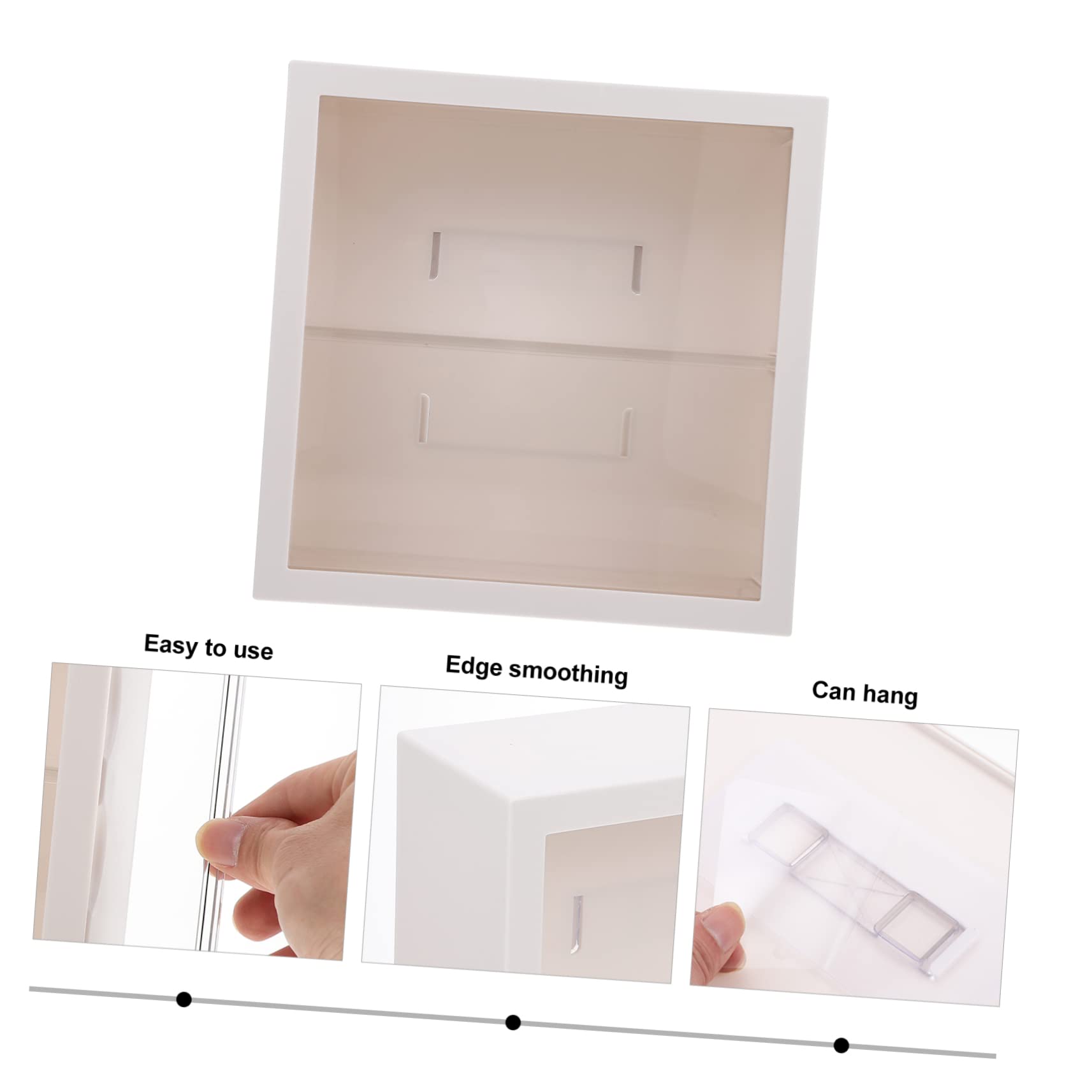 SUPVOX Supporto per Bambole Due Strati Contenitore per Oggetti da Collezione Vetrina per Kit da Garage Organizer per Mensole Fai da Te Adatto per Personaggi Bambole Statue e Modelli