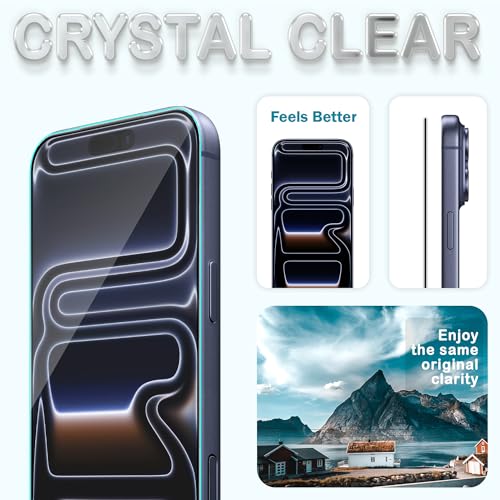 Image of ArmourPro Tempered Glass for iPhone 17 Pro Max - 9H Screen Protector with Black Border, Anti Scratch, Edge-to-Edge Coverage, HD Clarity, Smooth Touch, Case Friendly | Black