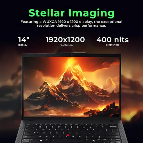 Image of Lenovo ThinkPad T14 Gen 6 Business Laptop • Intel Ultra 5 226V(Beats i7-1355U) • 64GB DDR5, 1TB SSD • WUXGA (1920x1200) IPS • Fingerprint • Backlit • 2 Thunderbolt 4 • Windows 11 • AI PC - Black