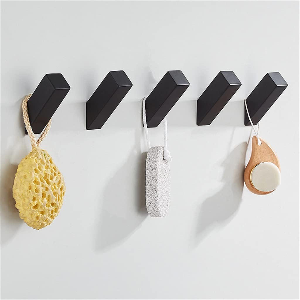 Generic Cocina, Baño, Percha, Percha, Toalla, Gancho, Percha de Pared/Negro/8 * 2,5 cm