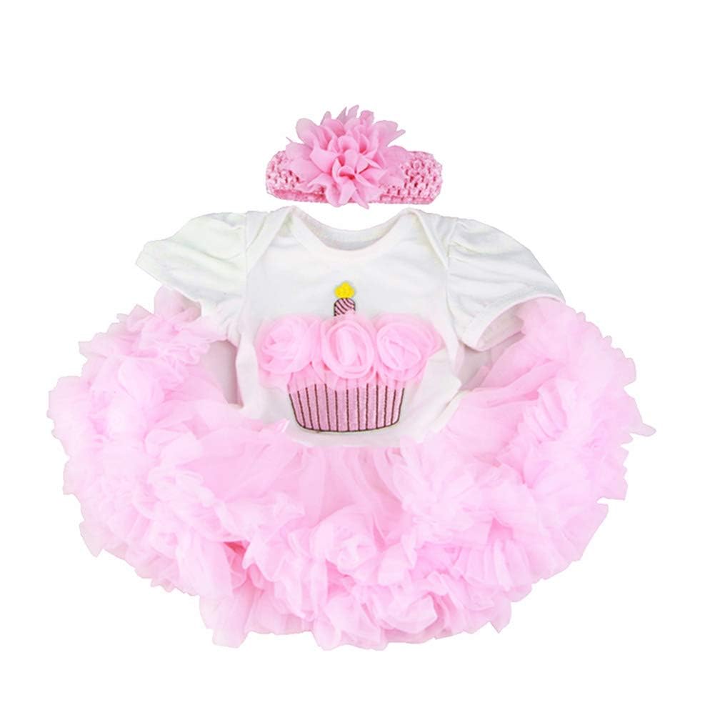 Pink Crown Reborn Baby Dolls Clothes for 20-23 Inch Pure Handmade 2 Pieces Reborn Doll Baby Girl Clothing Set