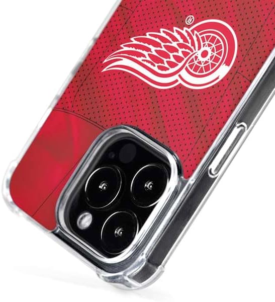 Skinit Phone Case Compatible with MagSafe iPhone 16 Pro - Officially Licensed NHL Detroit Red Wings Home Jersey Design
