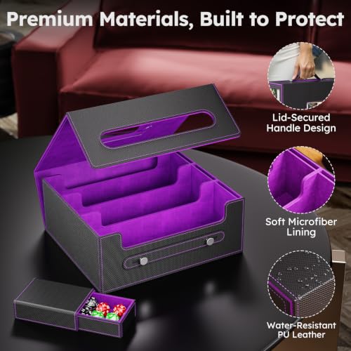 Image of Trading Card Storage Box, 2600+ MTG Deck Box with Magnetic Lid