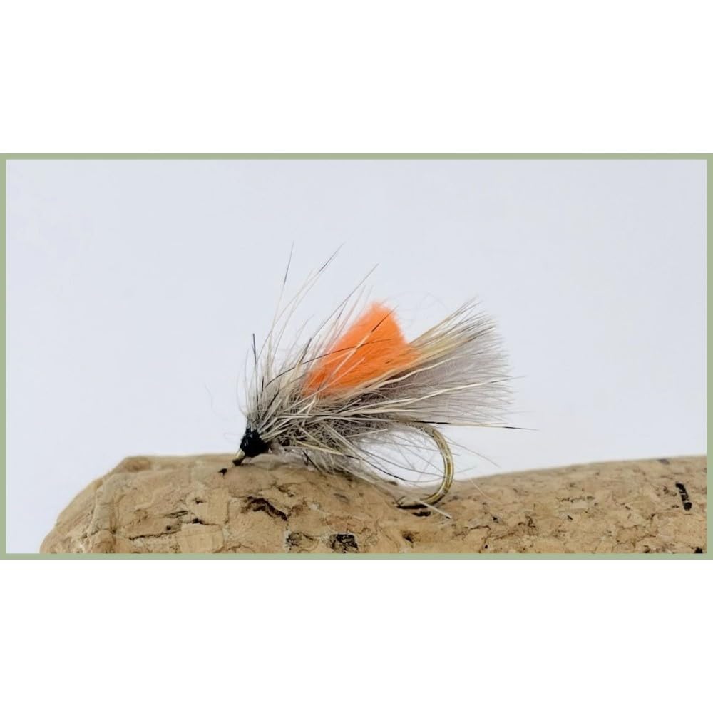 Elk Hair Caddis Trout flies, High Viz choice of size and quantity, Versatile pattern use early season and Autumn (3, Mixed)