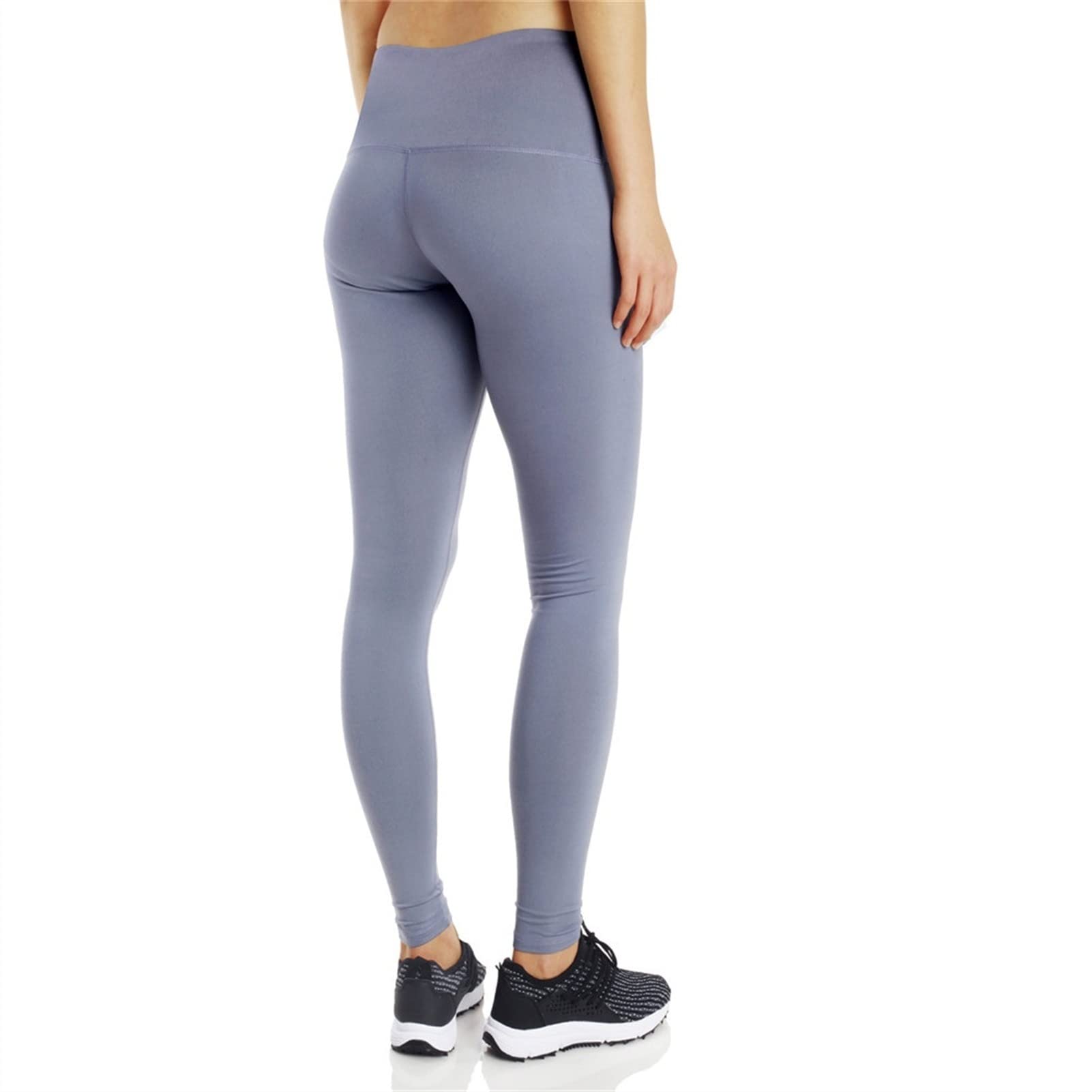 Seksowne, długie legginsy dla kobiet, podstawowe wysokie talii, spodnie do jogi, cienkie rajstopy sportowe, do treningu, treningu, proof Power Flex Solid Color Sports Running Workout Gym Tigh