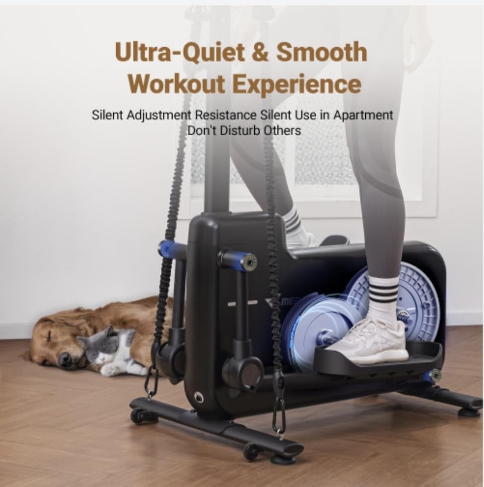MERACH Elliptical Machines for Home,Compact Elliptical Exercise Machine with MERACH App Elliptical Trainer with Hyper-Quiet Magnetic Driving System 16 Resistance Levels, 330LBS Loading Capacity - Image 4