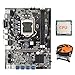 hooltayi B75 ETH płyta główna górnicza + losowy procesor + wentylator chłodzący LGA1155 8XPCIE USB DDR3 MSATA B75 USB BTC płyta główna górnicza