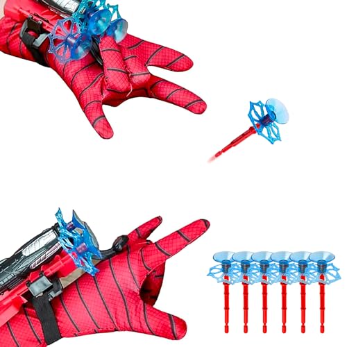 TONGXIYU 2 Set Launcher Glove,Guantes Spider Niño,Guante Hero Launcher,para Juegos de rol,Juguetes educativos para niños.