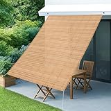 LOVE STORY 日除け シェード（180x240cm）透かし編みベージュ 涼風シェード サンシェード オーニング 庭·日よけ