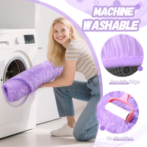 Tapete Hexagonal Morado para Carpa de Princesa 4x4.6 Ft miniatura 3