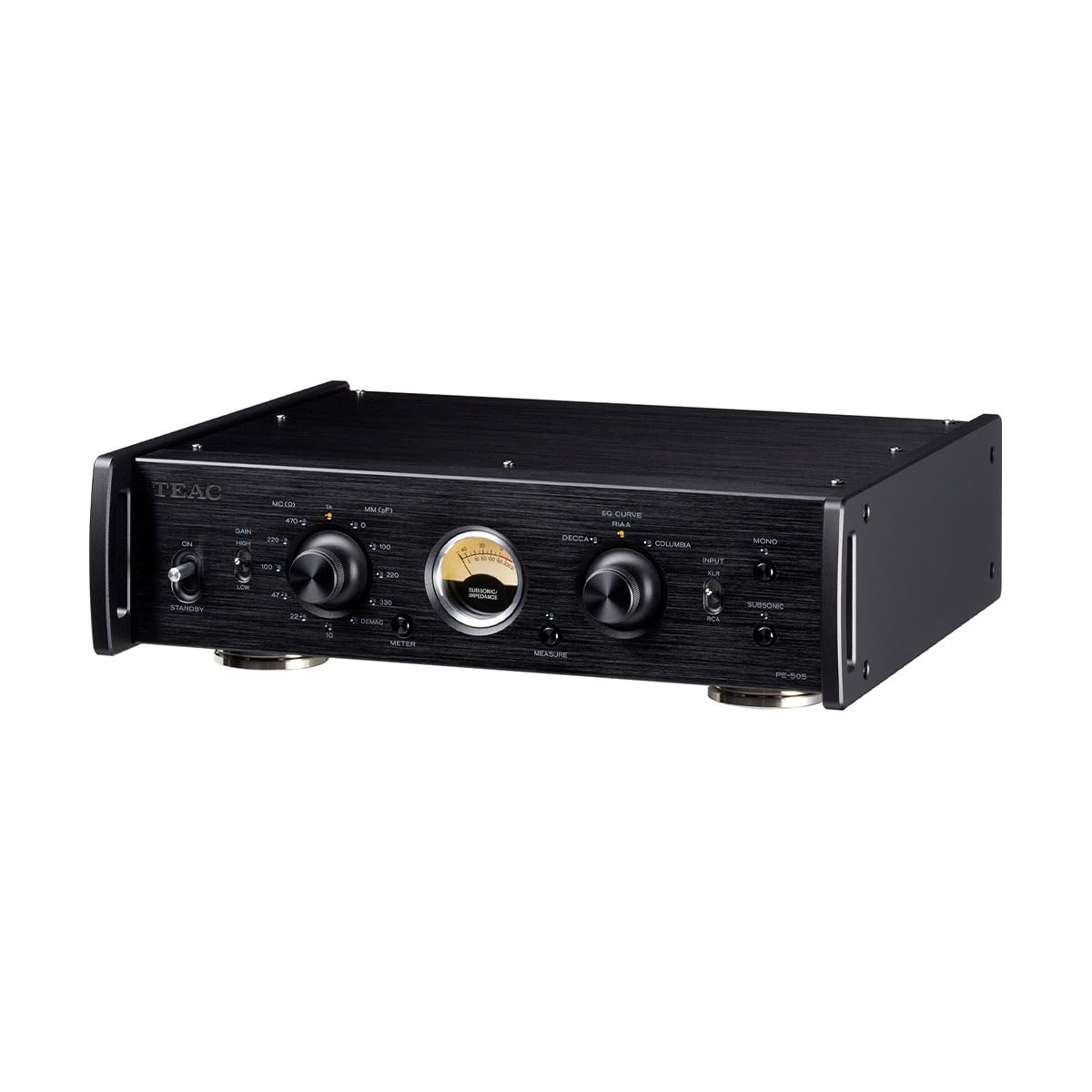 Preamplificador Fono (Pe-505 Black) con Doble Circuito de Entrada