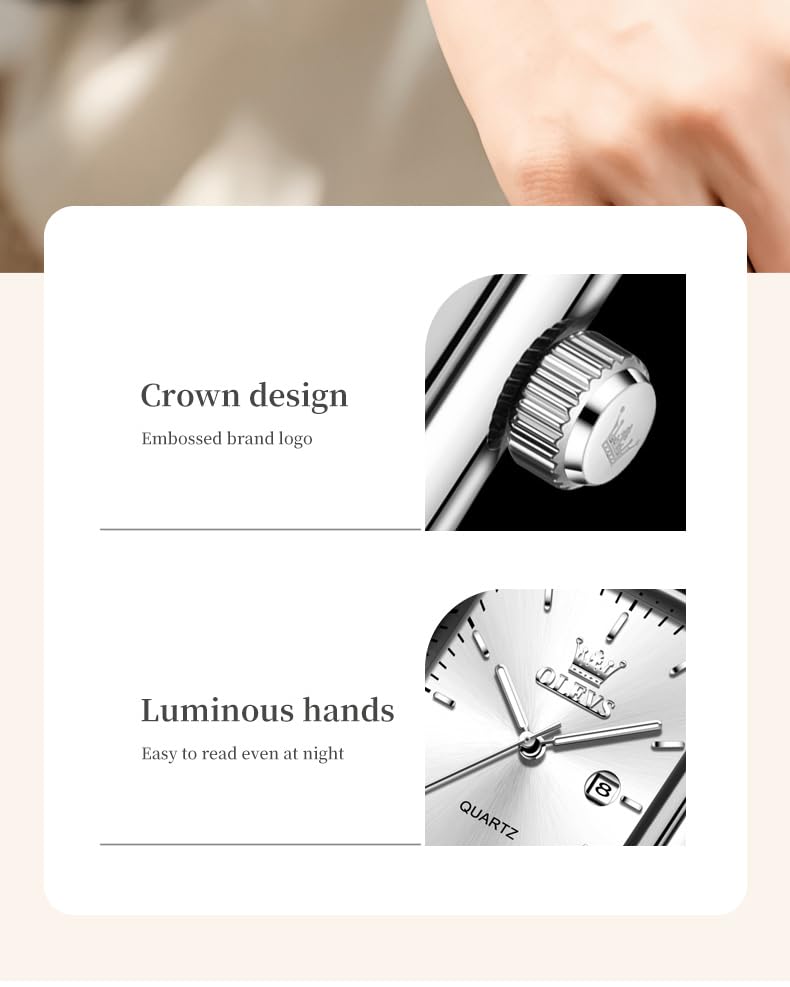 Image of OLEVS Watch for Women Analog Quartz Original Womens Watch Fashion Ultra Thin Minimalist Silicone Strap Waterproof Slim Watches for Ladies