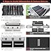 QuliMetal 17.5 Inch Flavorizer Bars for Weber Genesis 300 310 E310 E320 E330 S310 S320 S330 Grills with Front Controls Knobs, Porcelain Steel Heat Plates for Weber Genesis Grill Parts 7620 7621