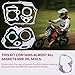OTOHANS AUTOMOTIVE Gasket Set Compatible with Chinese Honda Engine 110cc 125cc Taotao ATV Dirt Bike Go Kart Quad 4 Wheeler Dune Buggy Coleman Coolester SSR Apollo 1P54FMI