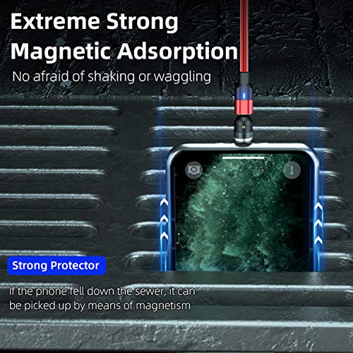 Bojianxin 540° Rotation Magnetic Charging Cable（7-Pack, 1.6Ft/3.3Ft/3.3Ft/6.6Ft/6.6Ft/10Ft/10Ft） Magnetic Usb Cable, 3 In 1 Magnetic Phone Charger Compatible With Micro Usb, Type C Etc #TOP6