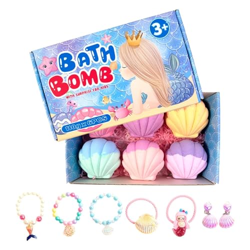 Bain moussant adulte pour soulager le stress avec 6 boules effervescentes conque