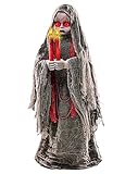 Spirit Halloween 3.5 Ft Grave Watcher Animatronic | Decorations | Animated | Light Up LEDs | Arm and Head Motions