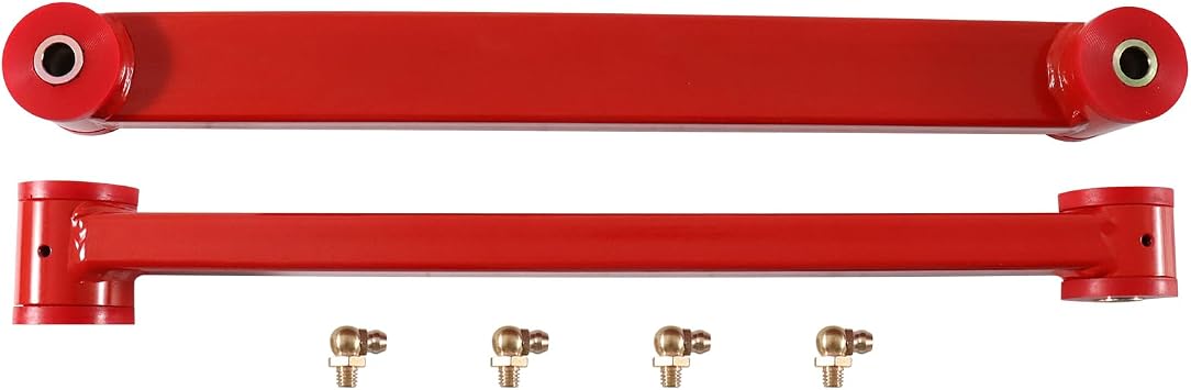 Non-Adjustable Rear Lower Control Arms for Ford Mustang 2005-2014 Suspension Control Arm Kit Red 2-Door