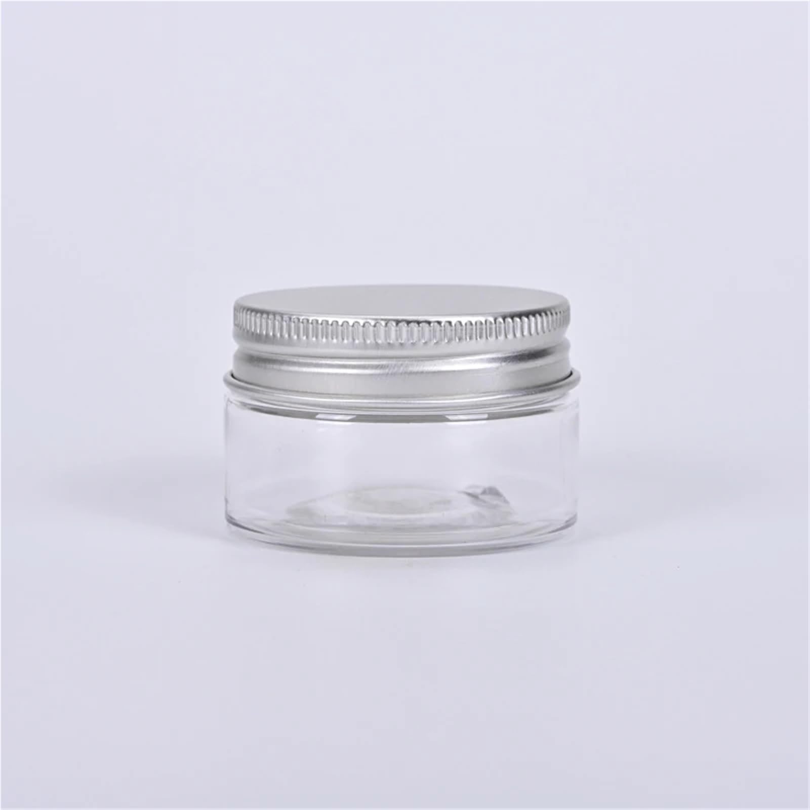 Kosmetiktiegel 10Pcs 30ml 40ml 50ml 60ml Leere Creme Jar Mit Aluminium Kappe Kosmetische Behälter Kunststoff PET Make-up-Flasche Klare Dichtung Topf FüR Lotion, Lippenbalsam, Creme(30ml)