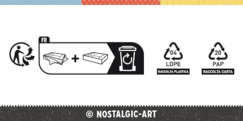 Miniatura 8 de Nostalgic-Art Reloj de pared retro, Ø 12.2", Michelin - Bibendum 80s - Idea de regalo para ventiladores de motor, producto oficial (OLP), reloj de