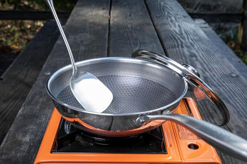 Wok de Acero Inoxidable 26 cm con Tapa de Vidrio miniatura 4