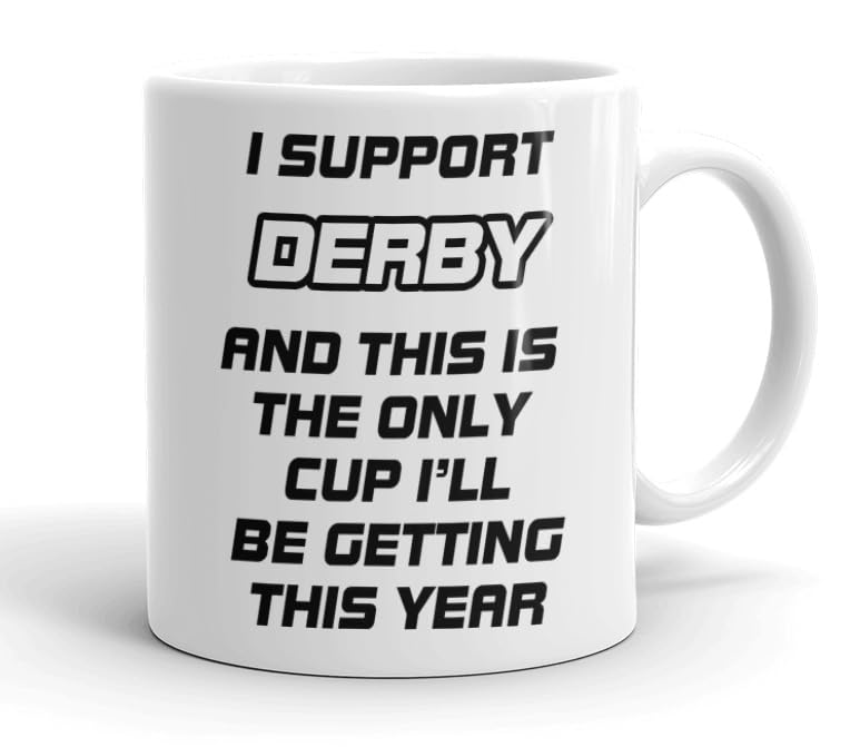 VIROSA Funny Football Mug – “This is The Only Cup I’ll Be Getting This Year” – Funny Gift for Derby Fans, Dad, Brother or Friend – 11oz Ceramic Coffee Cup – Birthday, Xmas, Father’s Day — image 1