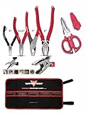 VamPLIERS S5AP Specialty Pliers Stripped Stuck Schrauben Abgerundete Muttern Bolzen + SuperCombo Schere Mehrzweckschere + Werkzeugtasche