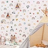 vinilos infantiles pared leroy merlin 🌈 【Pasta rápida】: Simplemente despegue la pegatina, luego pegue la pegatina de pared de PVC en una superficie lisa y plana, se puede pegar fácilmente sin usar herramientas, y puede decorar la habitación con su hijo, agregando diversión a la habitación de su hijo.