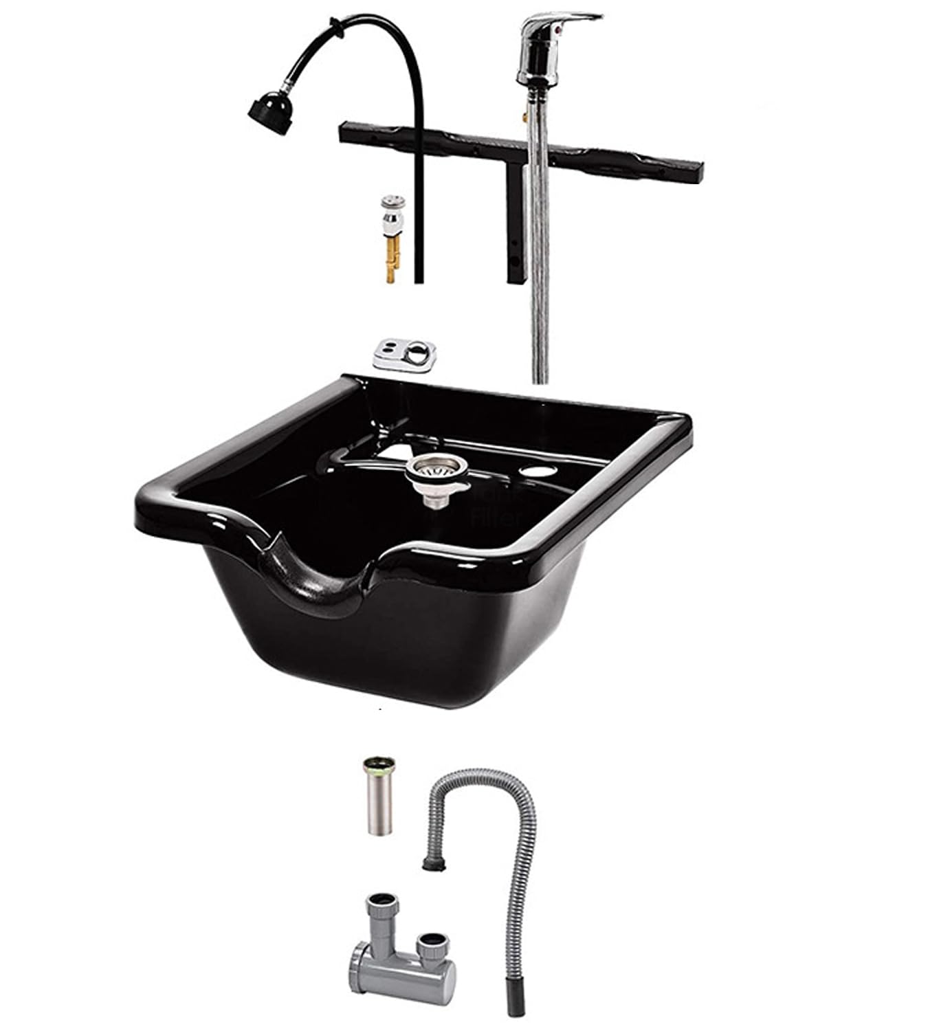 Haarwaschbecken, Mobiles Waschbecken, Friseur Waschbecken Mobil, Tragbares Haarwaschbecken Für Friseuren, Tragbares Haarwaschbecken, Werkzeug Zur Behandlung Von Haaren 47.5 * 49 * 25cm