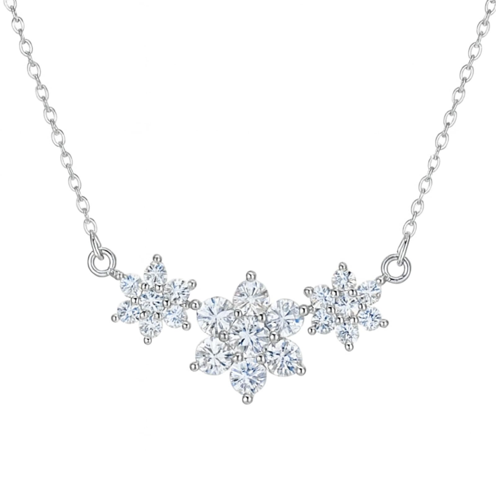 925 Hallmark Silver Spring Flower Necklace | Pendant Necklace for Women | Gifting Jewelry for Girls & Ladies-image-12