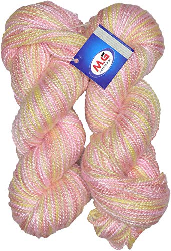 Image of M.G ENTERPRISE Knitting Yarn Jannat Wool, Light Pink 500 gm Best Used with Knitting Needles, Crochet Needles Wool Yarn for Knitting. by M.G ENTERPRISE