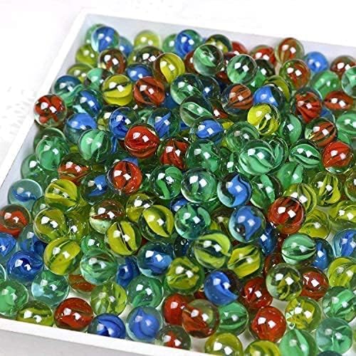 AZE Enterprises Marbles Glass Marbles Ball Aquarium Decorations Marbles,160 Pieces Marbles Playing and School Projects for Kids and Adult (Pic...