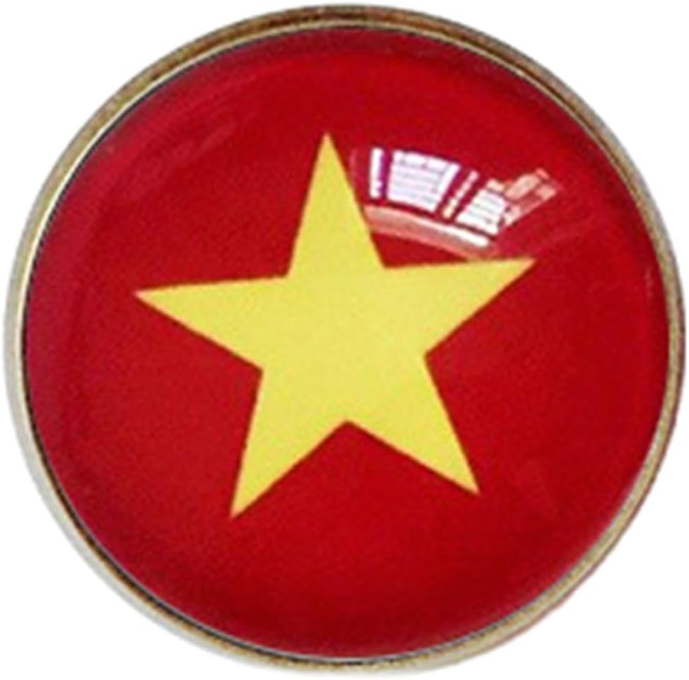 Uijokdef 1 PCS National Flag 1 Pin Round,Lapel Pins party Gifts, Patriotic Pin for Men/Women,National Flag Brooch Accessories Party Favors, Hat Suit Decorations