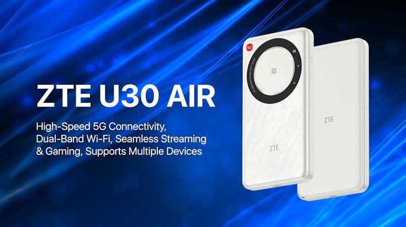 ZTE U30AIR 5G Mobile WiFi Hotspot, Portable Pocket Router with SIM
