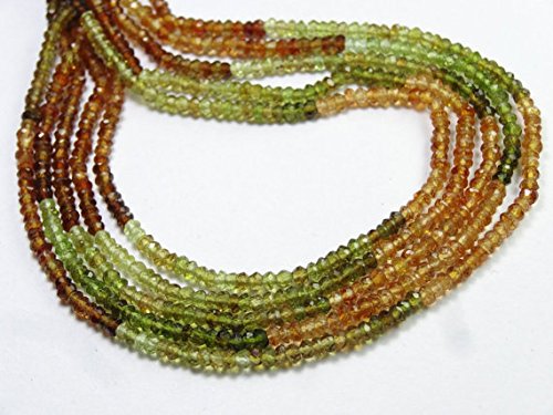 Perles à facettes multicolores en lot de 5 pour création de bijoux DIY