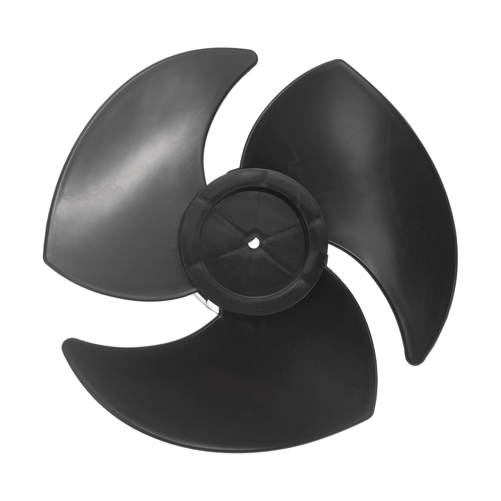 sourcing map Plastic Fan Blade (OD: 6 Inch) - Universal Circulation Fan Blade Three Leaves Replacement Household Electric Leaves for Kitchen Bedroom Warehouse, Black
