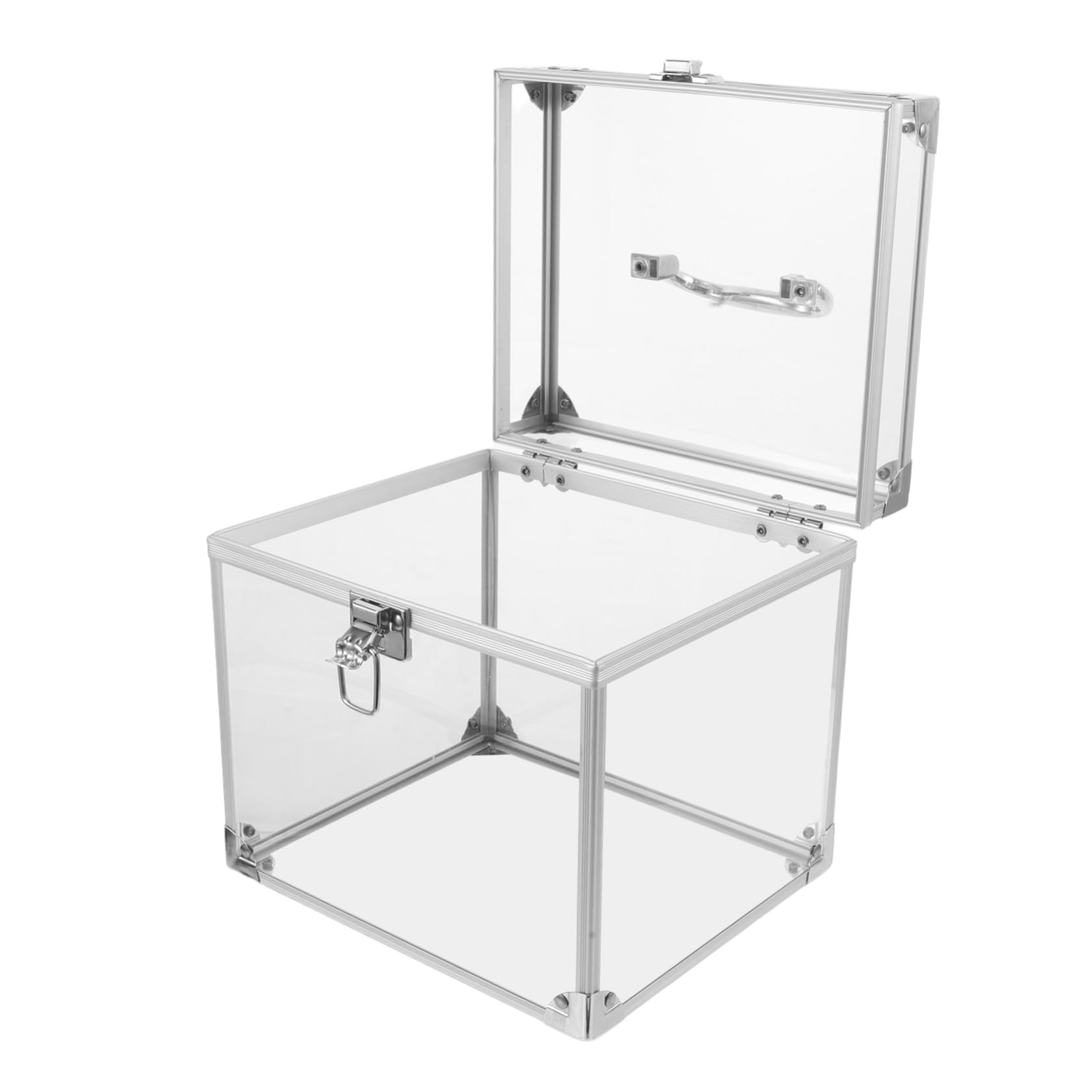 GALPADA Scatola Porta Album Organizer Raffinato e Funzionale con Maniglia Portatile in Acrilico Grande Capacità per Dischi Vinile e Custodie Dvd per Studio e Casa