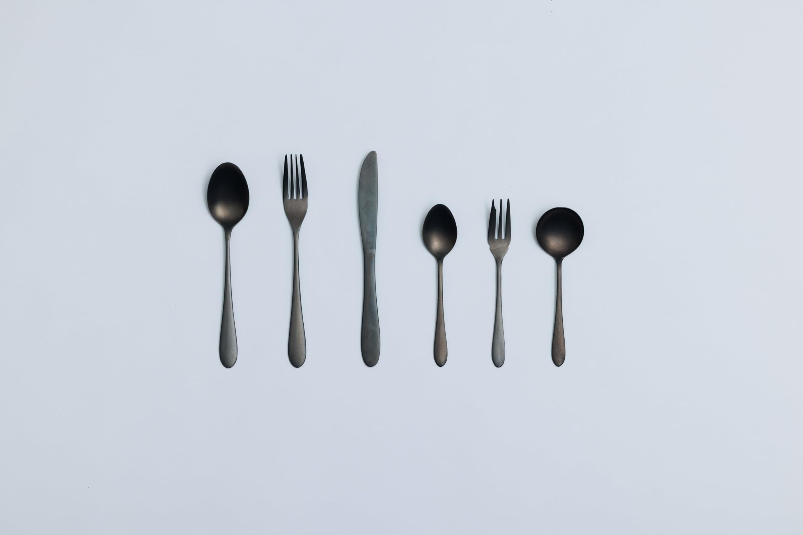 Amazon.co.jp: 96【 KURO 】BLACK Stainless&Steel カトラリー - 金属