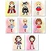 Cute Superhero Girls Wall Art Prints - Set of eight 8x10 SuperGirl Bedroom Playroom Photos