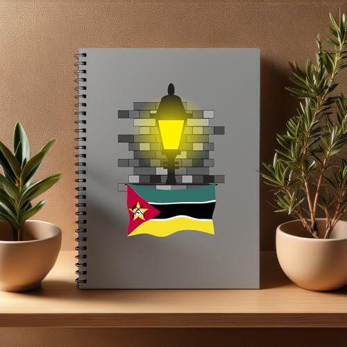 Cahier Mozambique Street Lamp Bricks A5 idéal pour vos notes de voyage