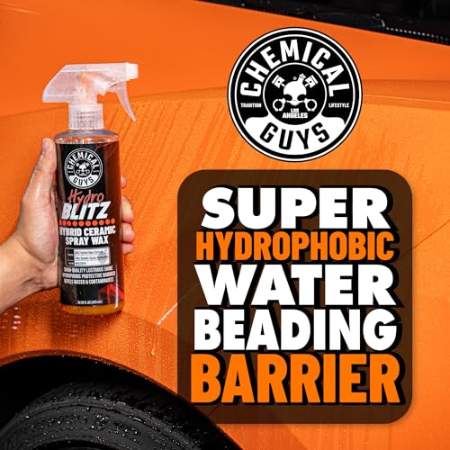 Chemical Guys HydroBlitz Ceramic Spray Wax with Carnauba - Hybrid Car Wax Spray Formula for Cars, Trucks, SUVs and RVs, Boosts Gloss, Protection & Water Beading on Paint, Glass and Wheels, 16 fl oz - Image 5